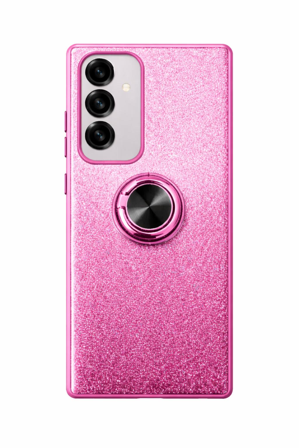 Samsung S22 - Fusion Chrome Ring Case - Pink