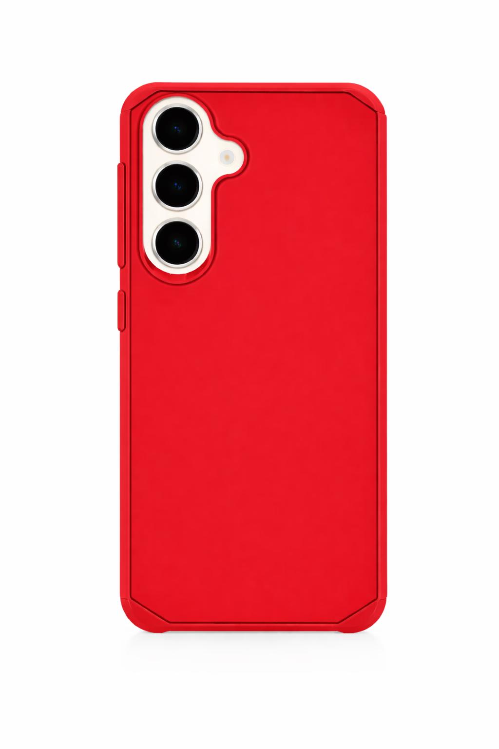 Samsung S24 - Sleek Armor Case - Red