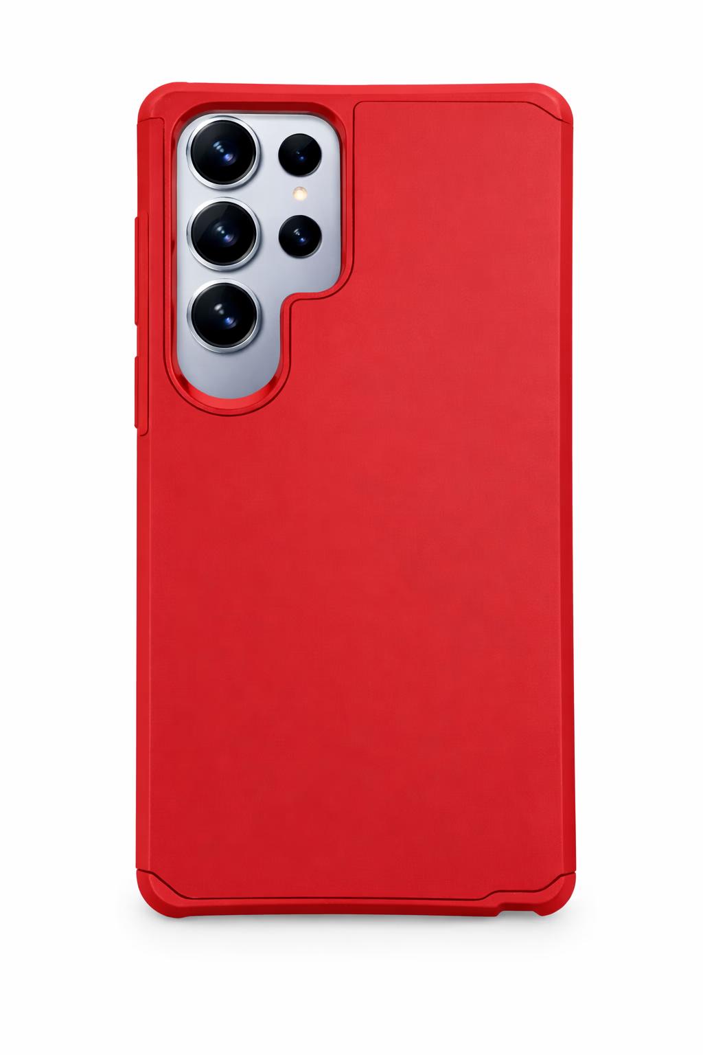 Samsung S25 Ultra - Sleek Armor Case - Red