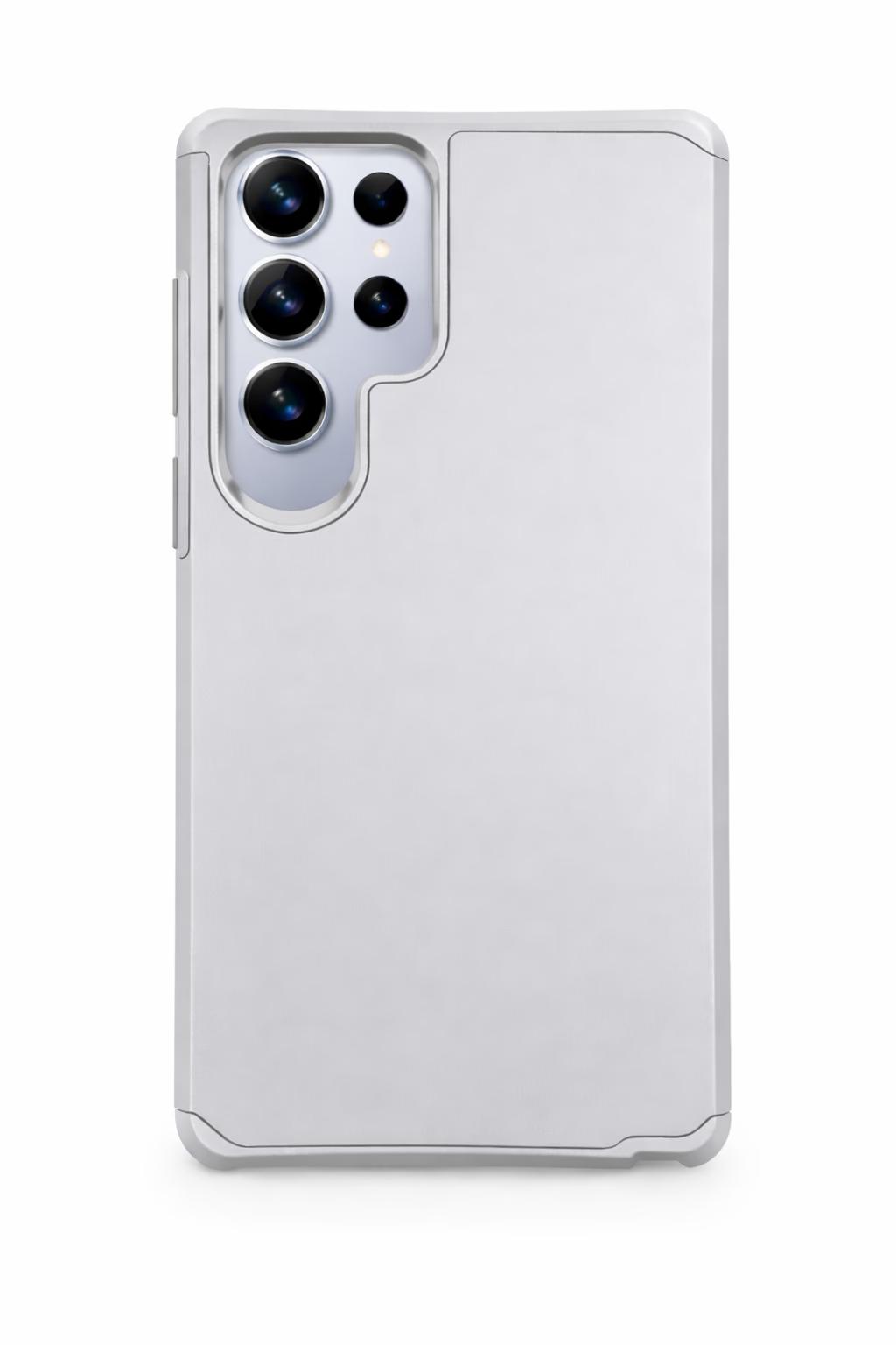 Samsung S25 Ultra - Sleek Armor Case - Silver