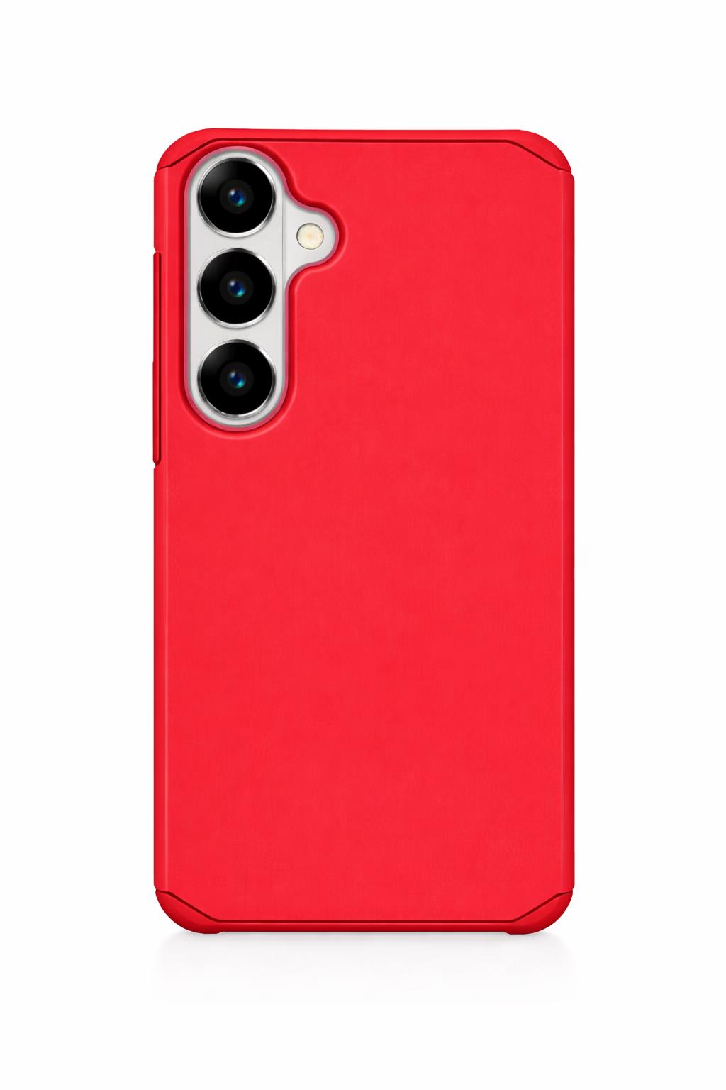 Samsung S25 - Sleek Armor Case - Red