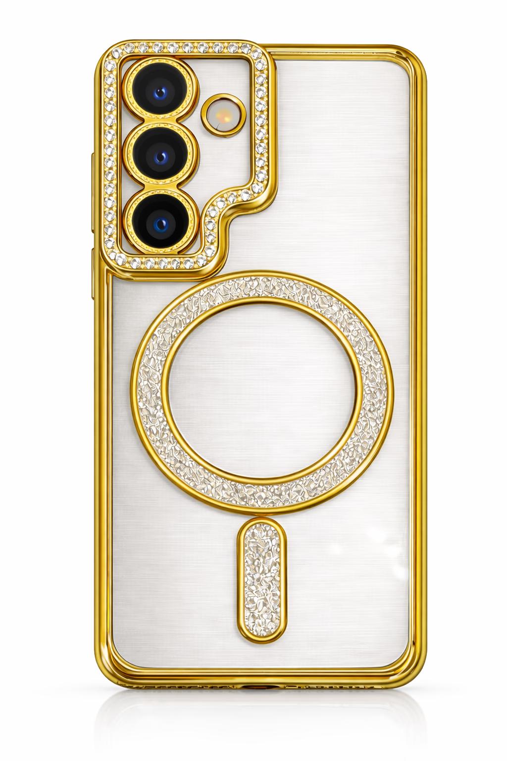 Samsung S24FE - Bling Magsafe + Lens Protection - Gold