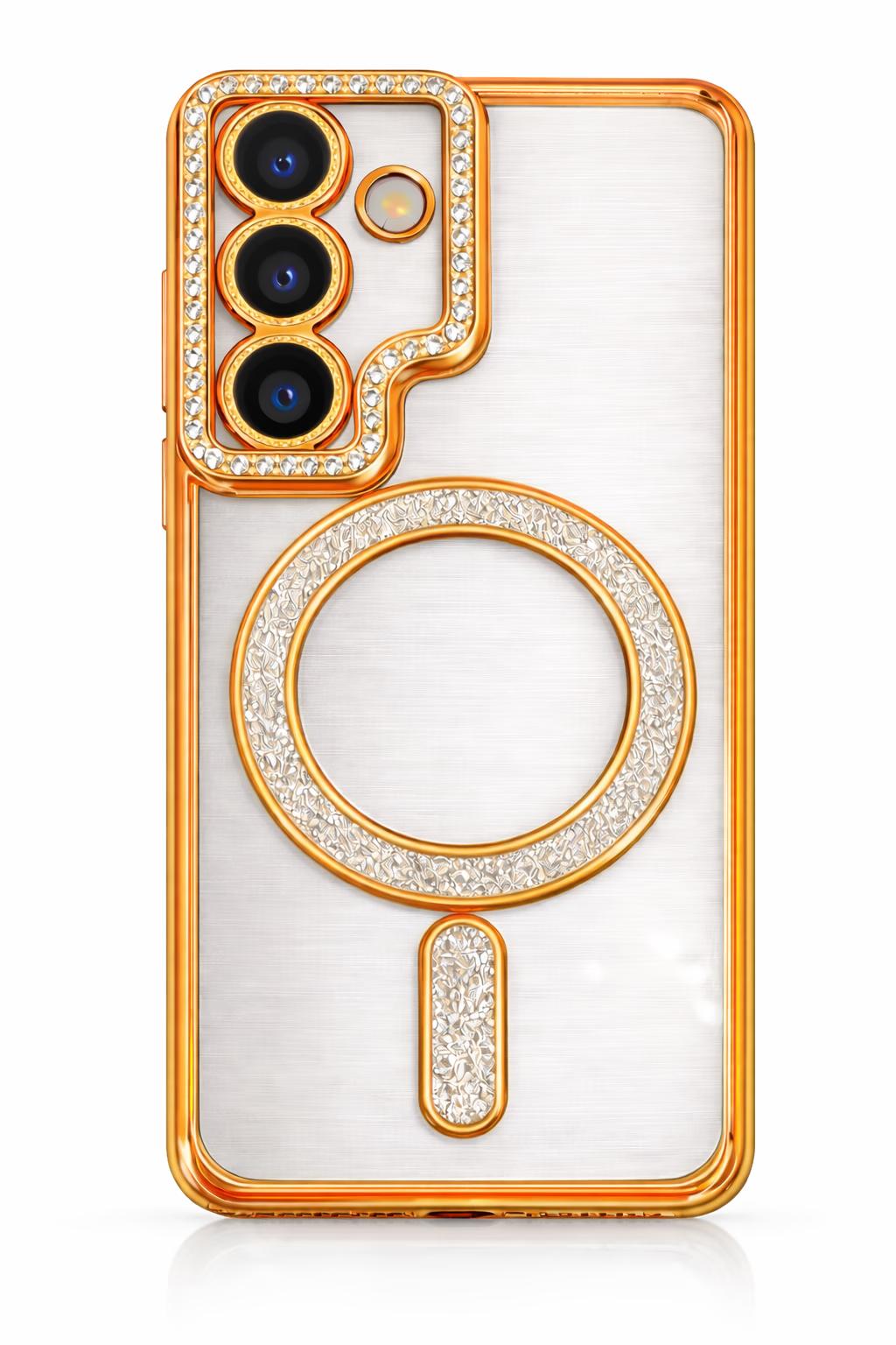 Samsung S26 - Bling Magsafe + Lens Protection - Orange