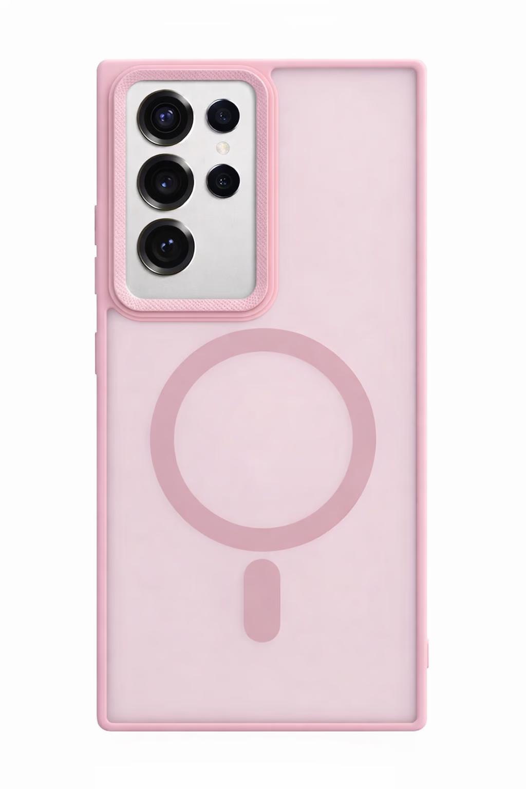 Samsung S23 Ultra - Smoke MagSafe - Baby Pink