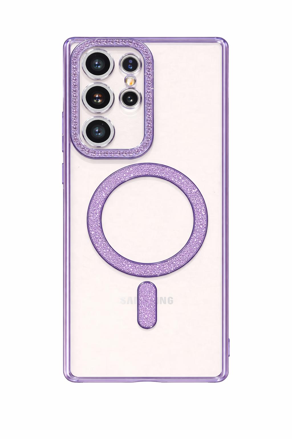 Samsung S25U - Bling Magsafe + Lens Protection - Purple
