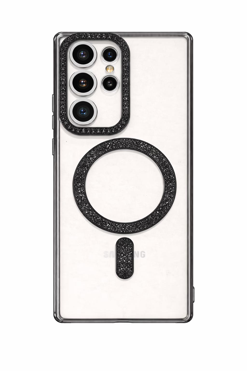 Samsung S24U - Bling Magsafe + Lens Protection - Black