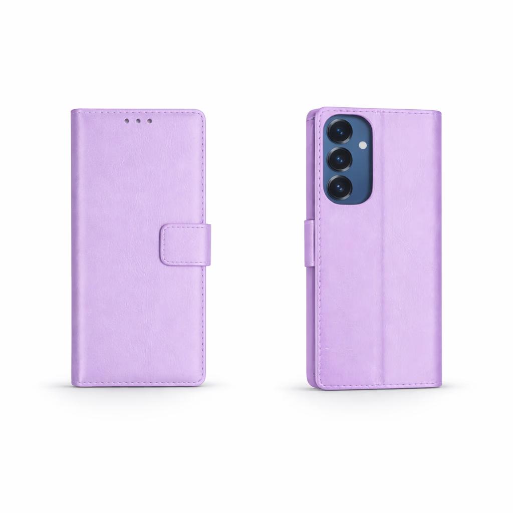Samsung S23FE - Classic Leather Wallet - Purple