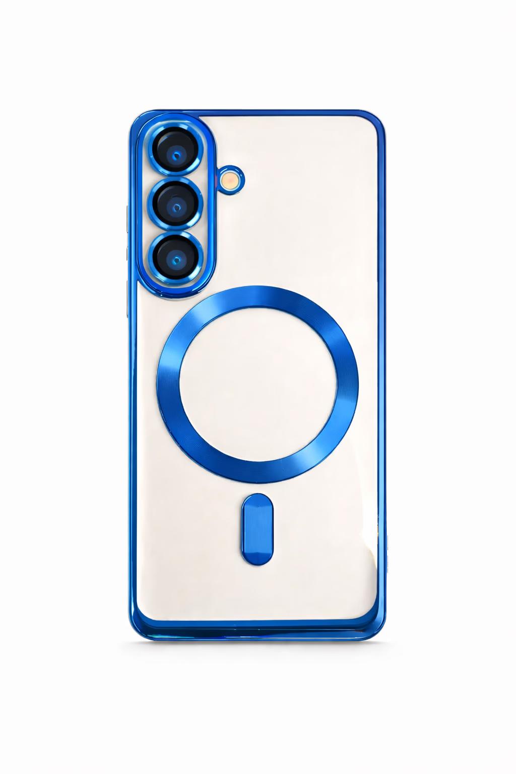 Samsung S25 - Chrome Magsafe + Lens Protection - Blue