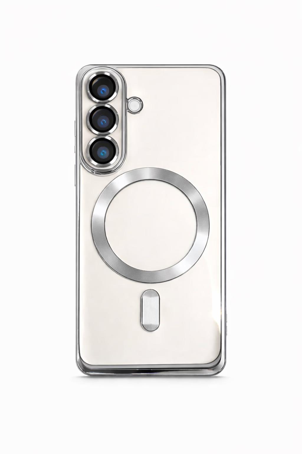 Samsung S25 Plus - Chrome Magsafe  + Lens  - Silver