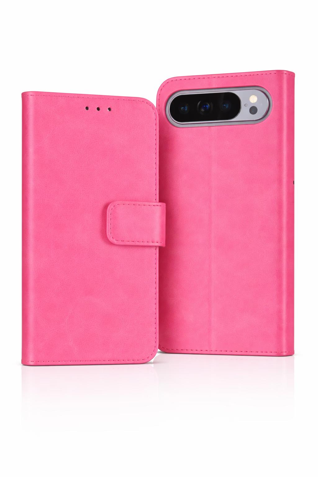 Google Pixel 10 Pro XL - Classic Leather Wallet - Pink