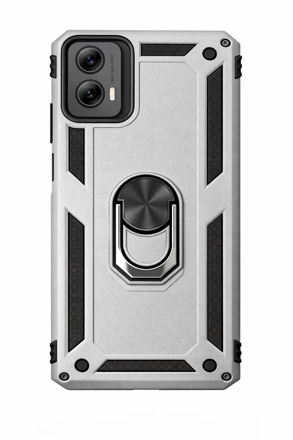 Motorola G-Play/G-5G (2024) - Army Ring - Silver