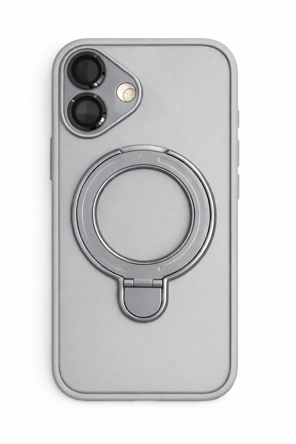 iPhone 16 Plus - Shield MagStand w/ Lens - Grey