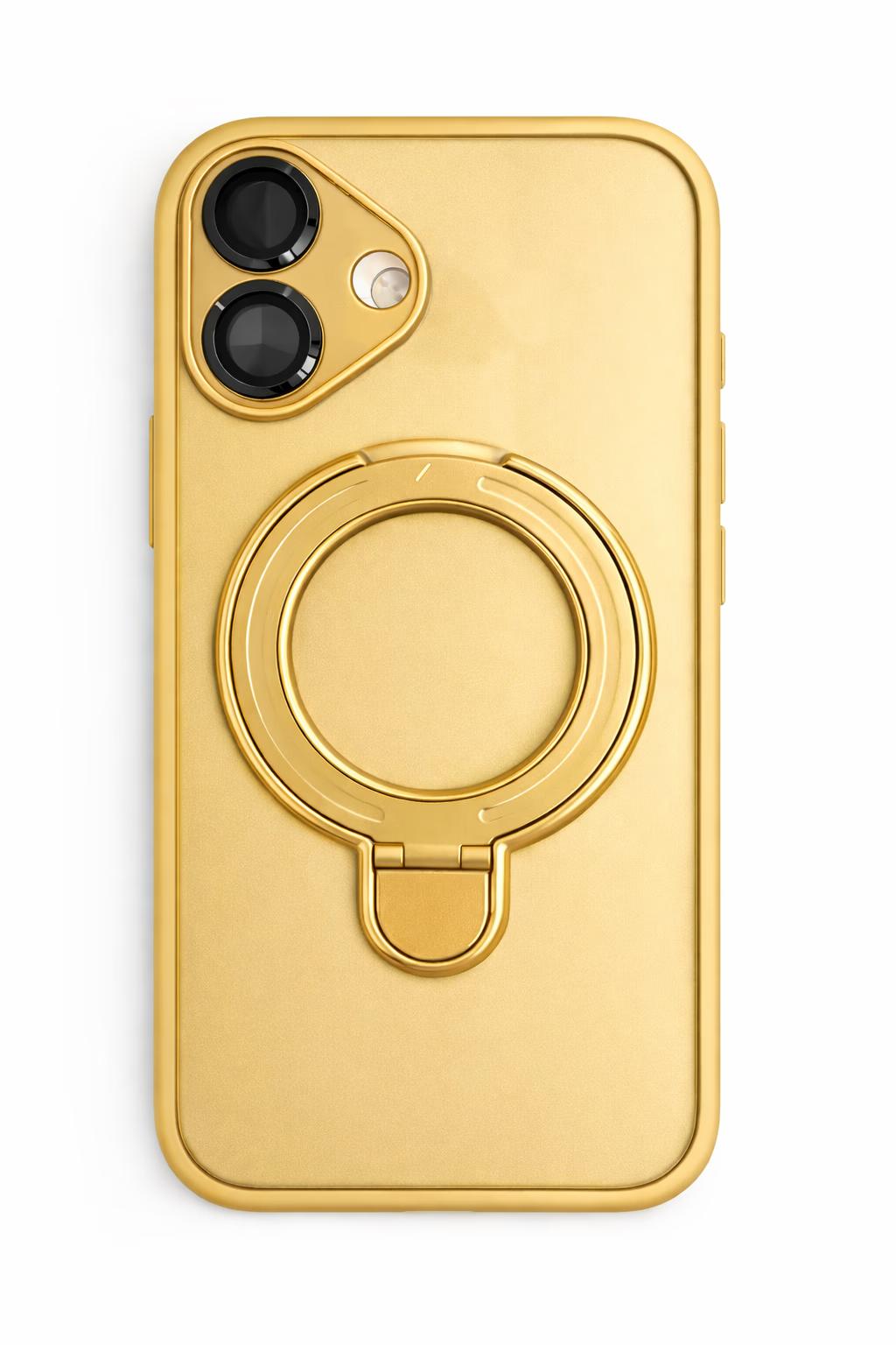 iPhone 16 Plus - Shield MagStand w/ Lens - Gold
