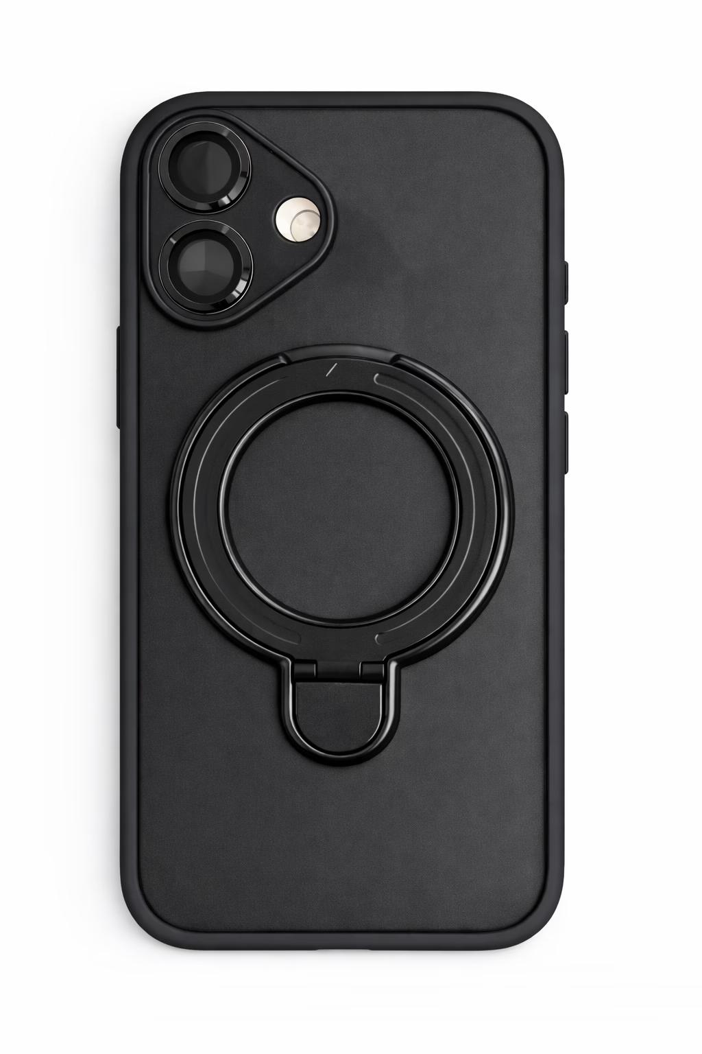 iPhone 16 Plus - Shield MagStand w/ Lens - Black