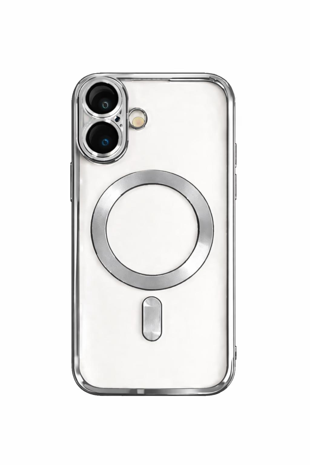 iPhone 16 Plus - Chrome Magsafe + Lens Protection - Silver