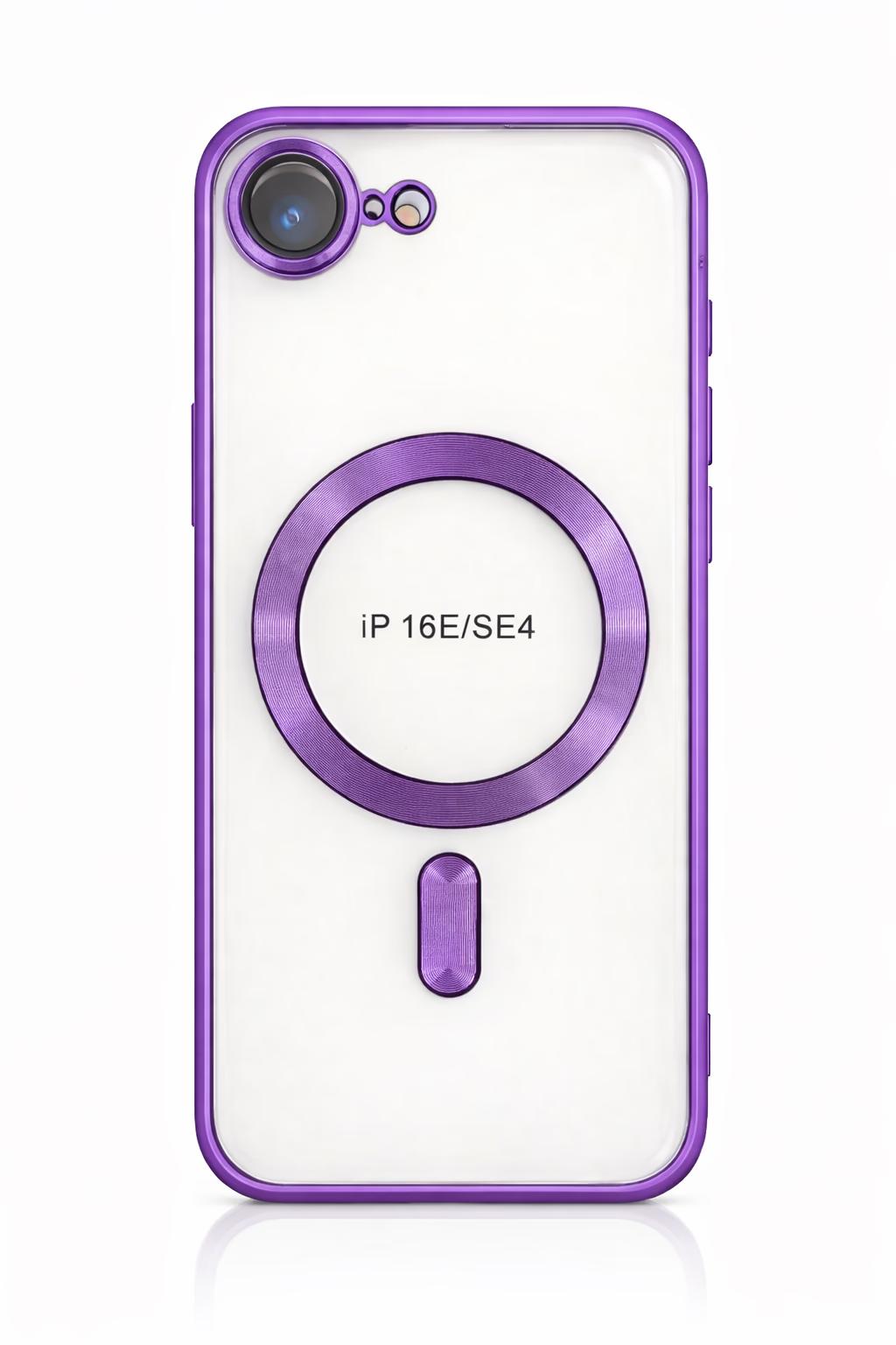 iPhone 16E - Chrome Magsafe + Lens Protection - Purple