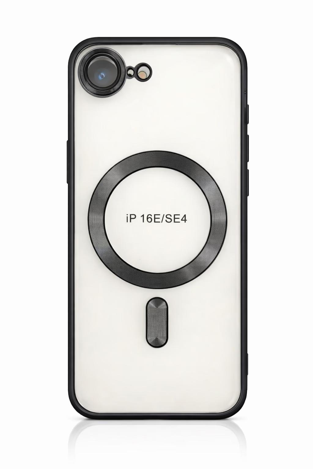 iPhone 16E - Chrome Magsafe + Lens Protection - Black