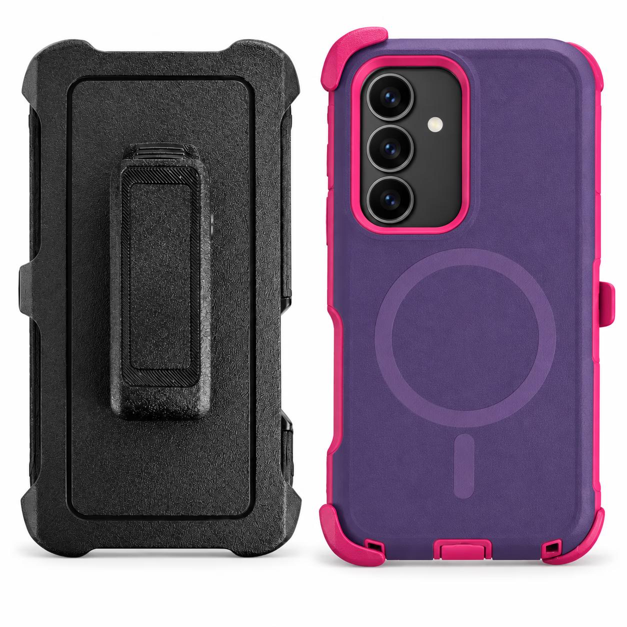 Samsung S26 - Mag-Defense w/Clip - Purple