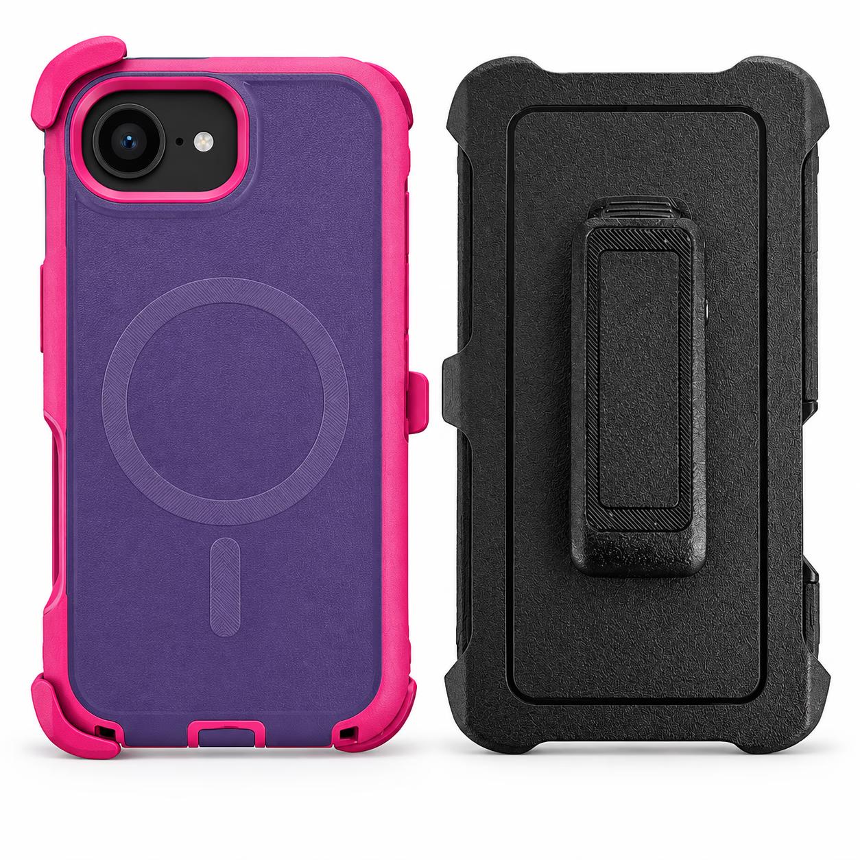 iPhone 16E/17E - Mag-Defense w/Clip - Purple