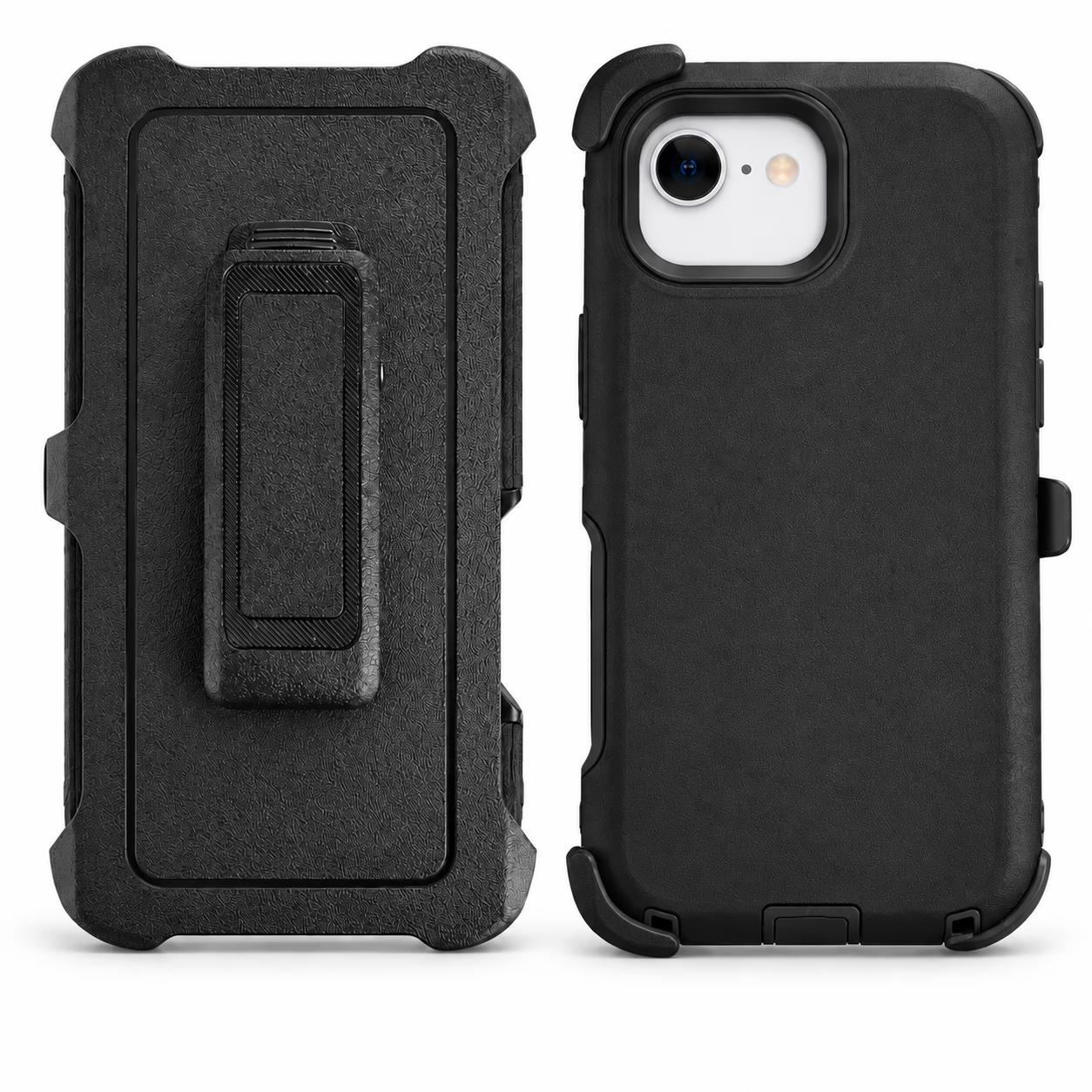 iPhone 16E/17E - Defense Pro w/ Clip - Black