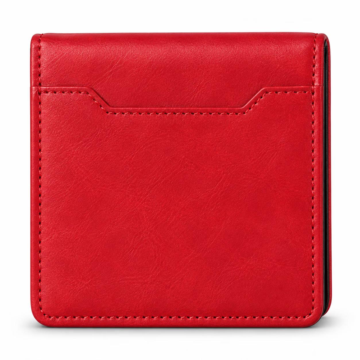 Samsung Flip 8 - Classic Leather Wallet - Red