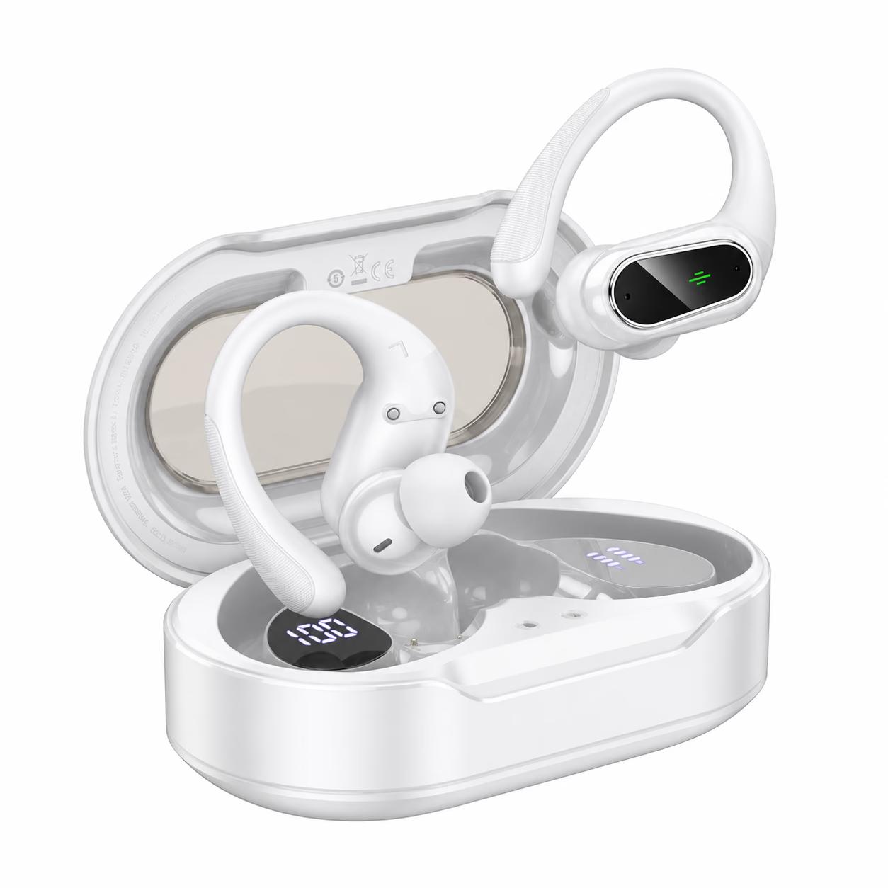 HOCO Wireless Earbuds - EQ29 Rhyme Bluetooth Headset - White