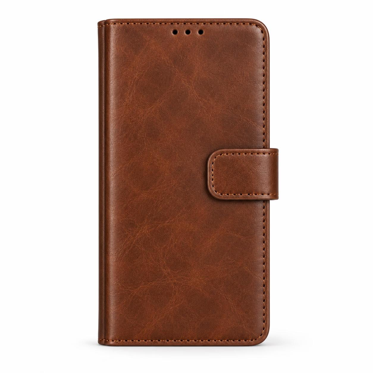 Moto Edge 2026 - Classic Leather Wallet - Brown