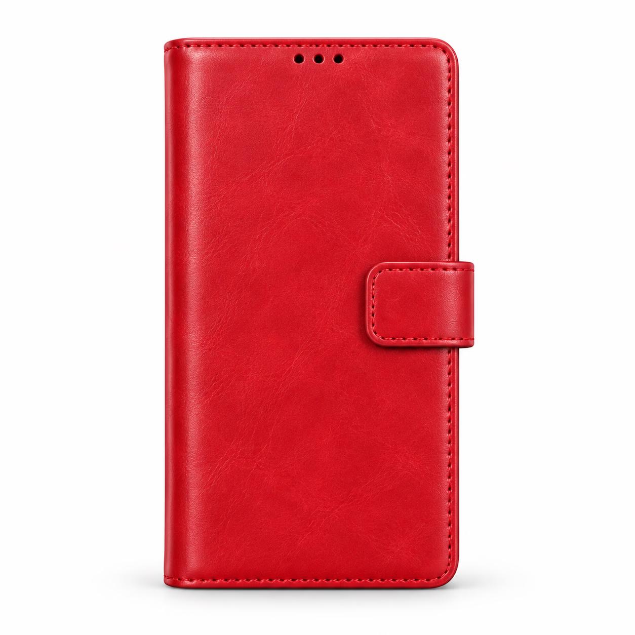 Moto Edge 2025 - Classic Leather Wallet - Red