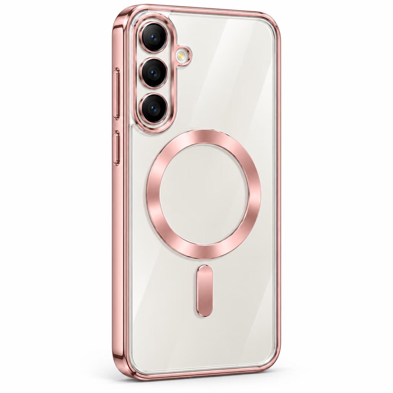 Samsung A16 - Chrome MagSafe + Lens Protection - Rose Gold