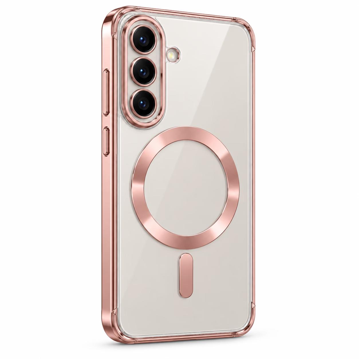 Samsung A57 - Chrome MagSafe + Lens Protection - Rose Gold