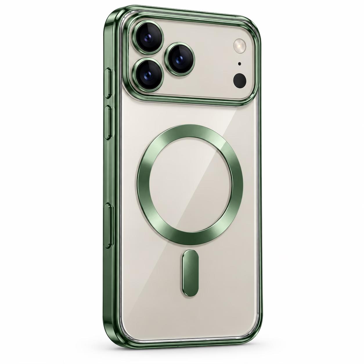 iPhone 17 Pro Max - Chrome MagSafe + Lens Protection - Green