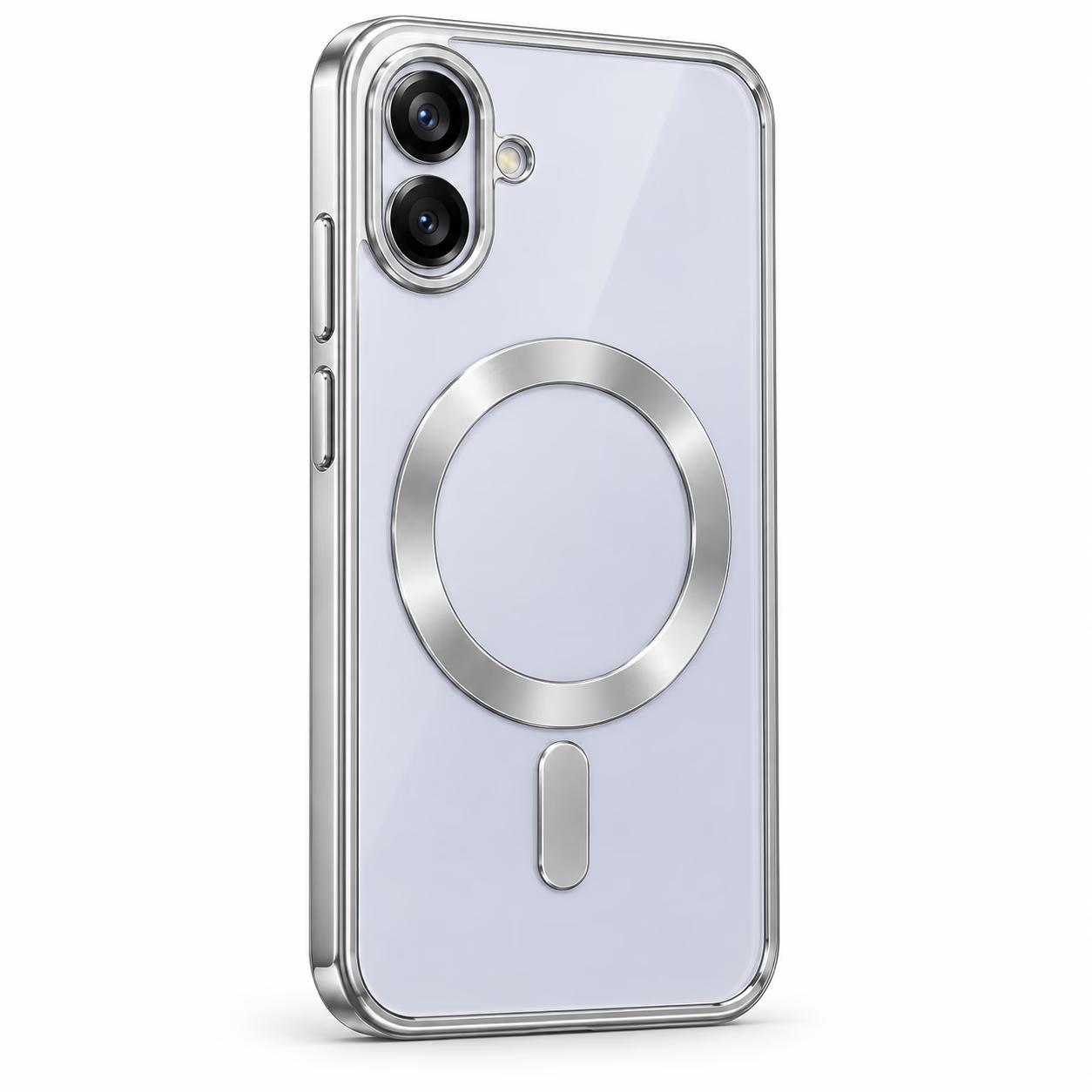 Samsung A07 - Chrome Magsafe + Lens Protection - Silver