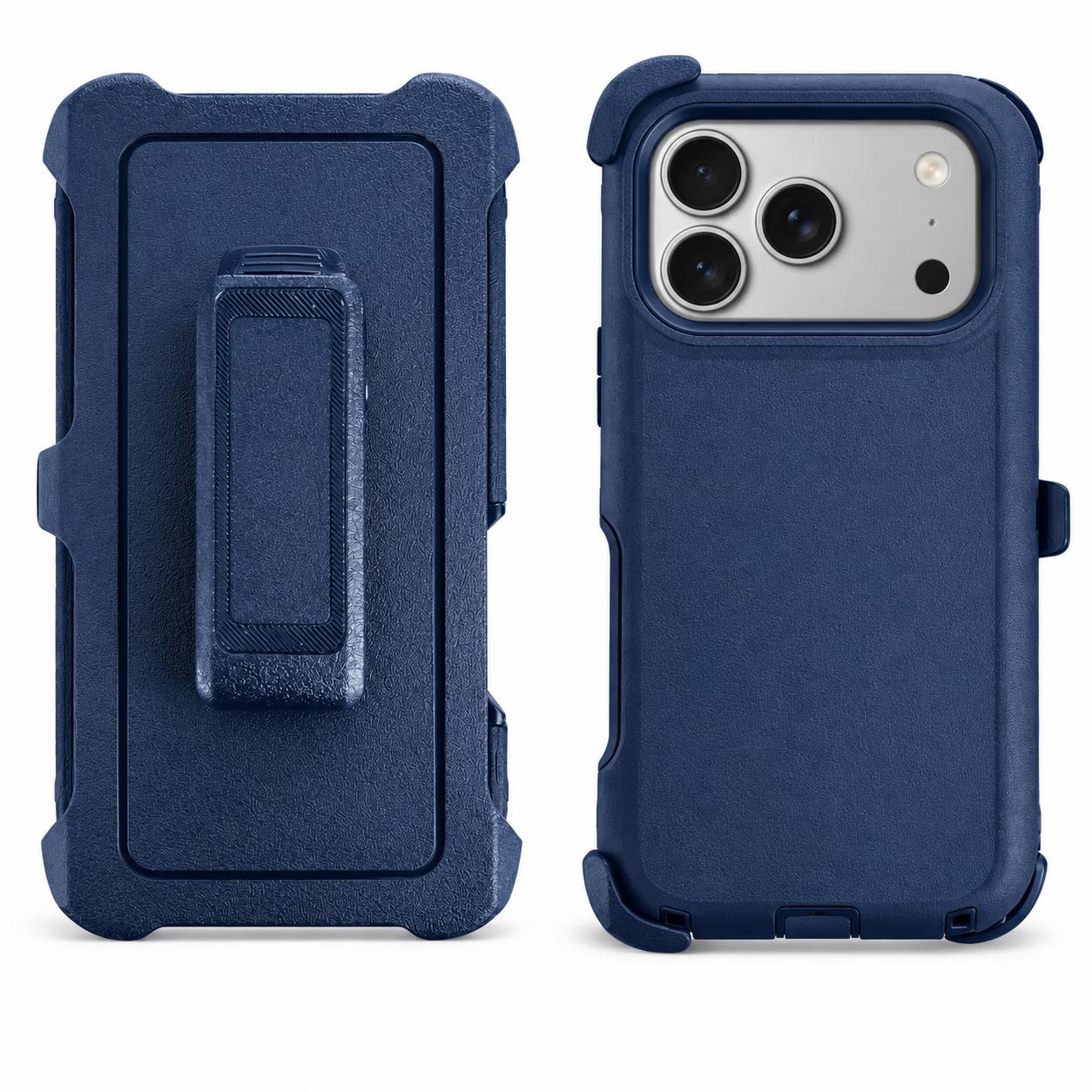 iPhone 17 Pro Max/18 Pro Max - Mag-Defense w/Clip- Navy Blue
