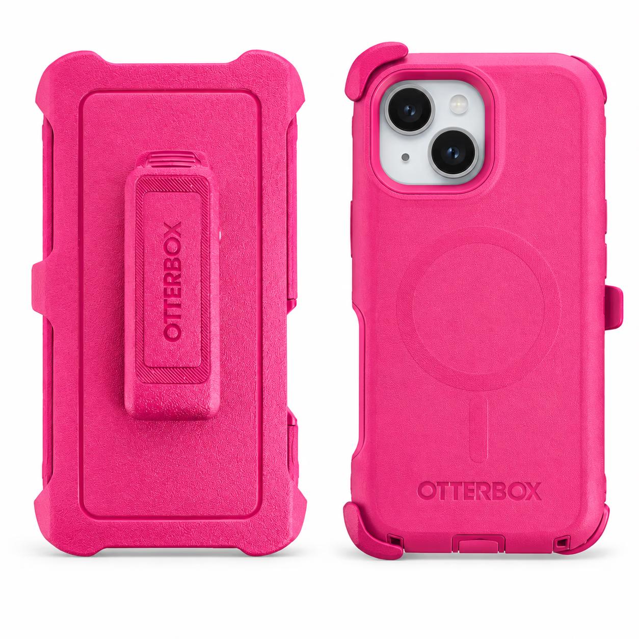 iPhone 15 - Mag-Defense w/Clip- Pink