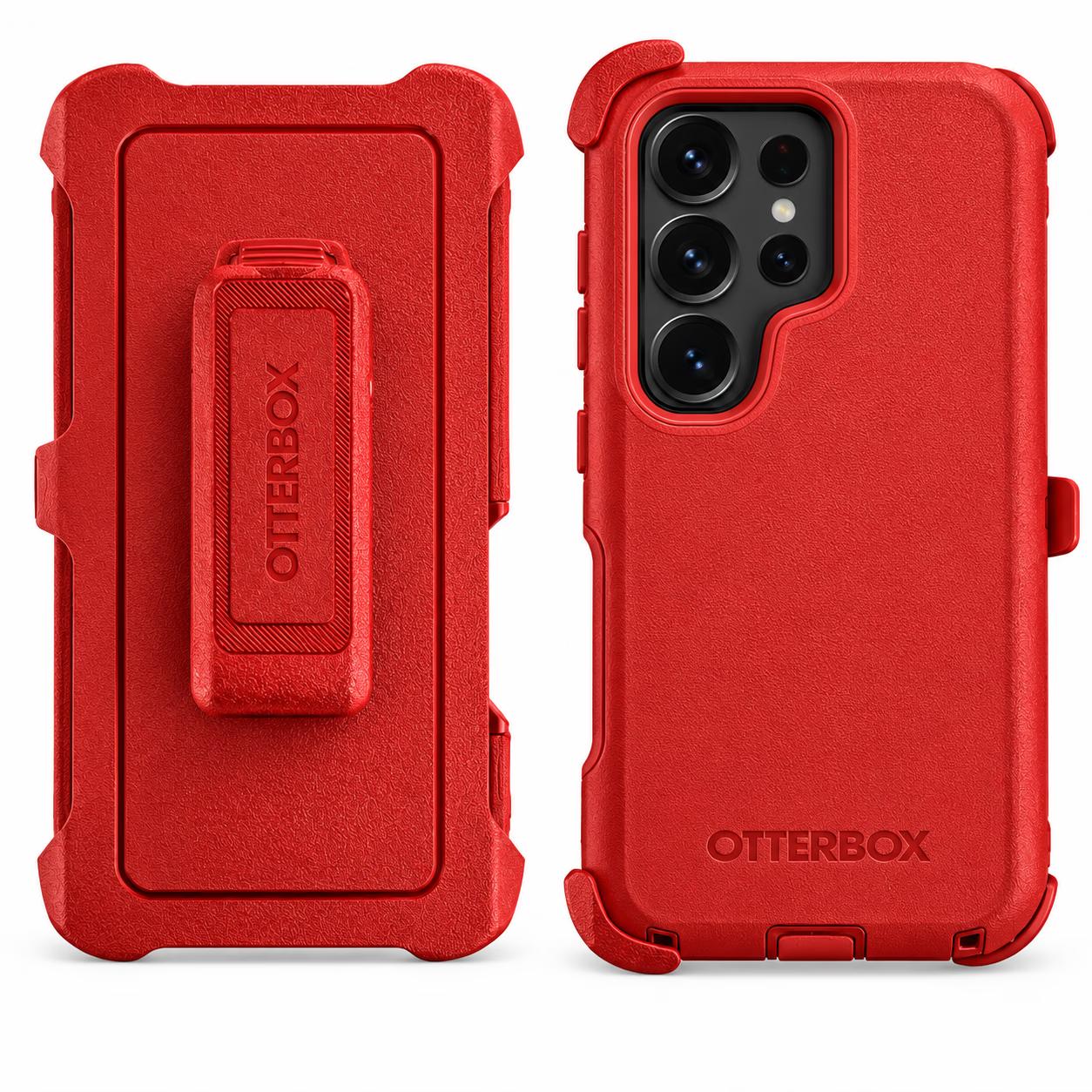 Samsung S26 Ultra - Defense Pro w/ Clip - Red