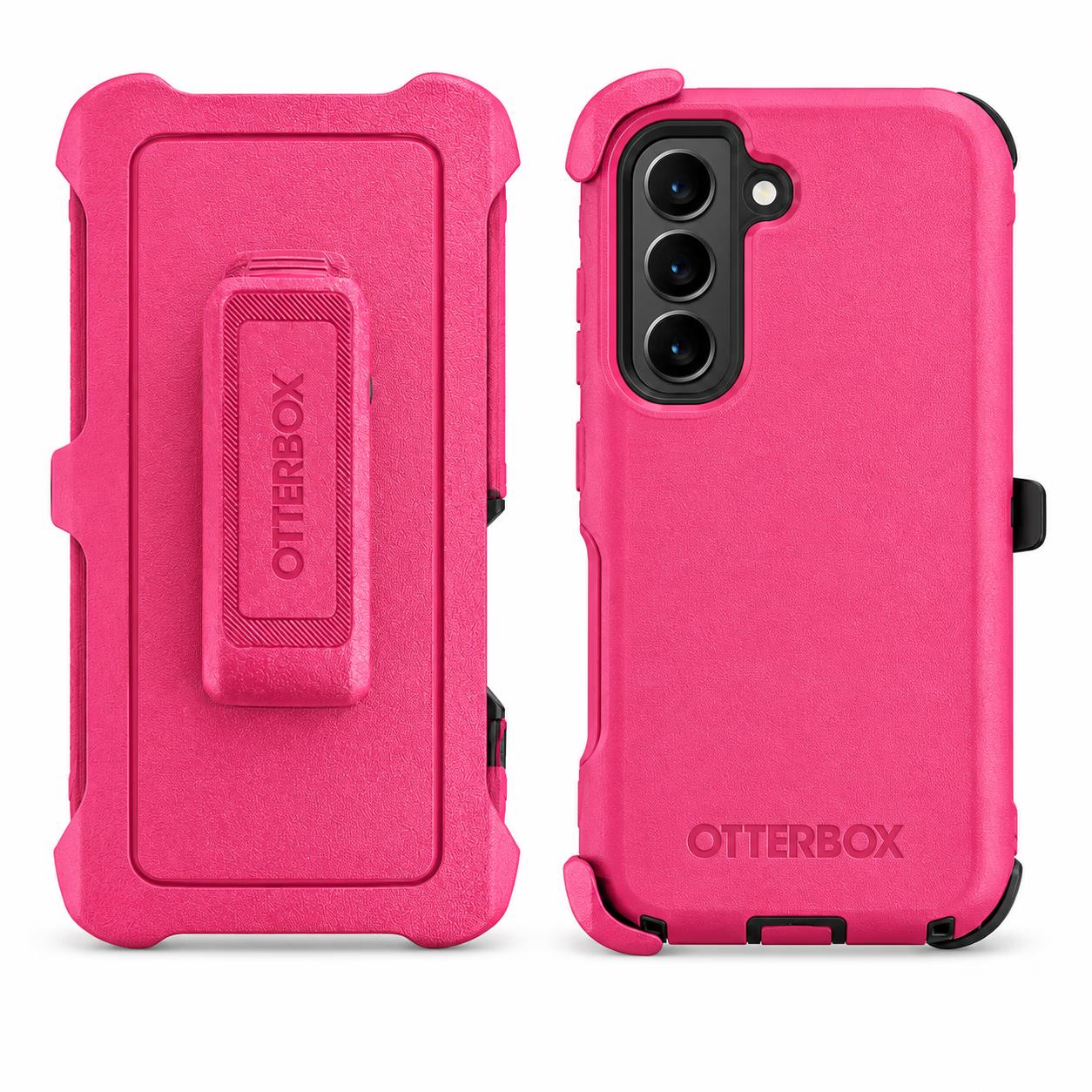 Samsung S23 - Defense Pro w/Clip - Pink