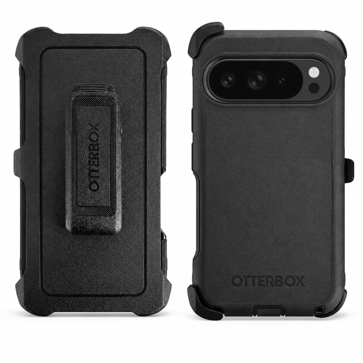Google Pixel 9/9 Pro/10/10 Pro/11/11 Pro - Defense Pro w/ Clip - Black