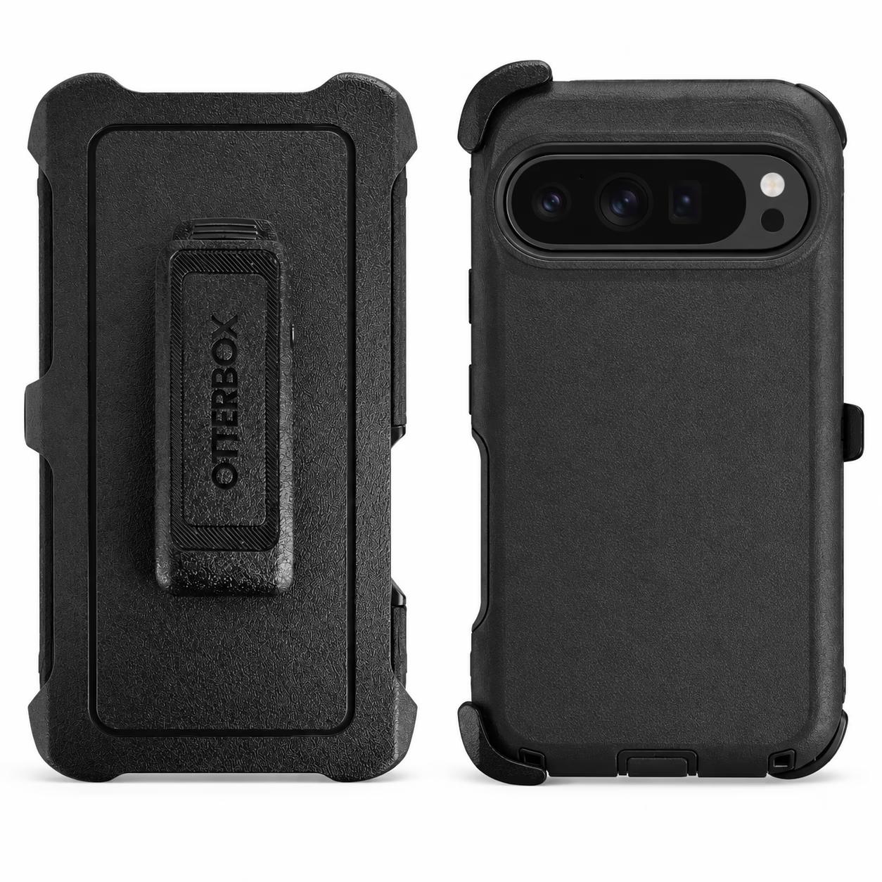 Google Pixel 9/9 Pro - Defense Pro w/ Clip - Black