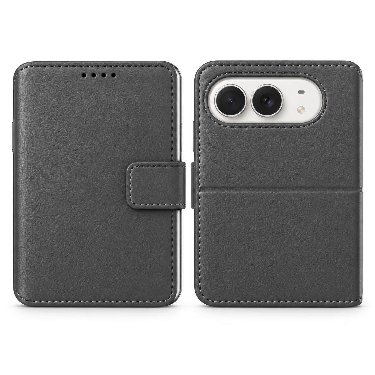 iPhone Duo - Classic Leather Wallet - Black