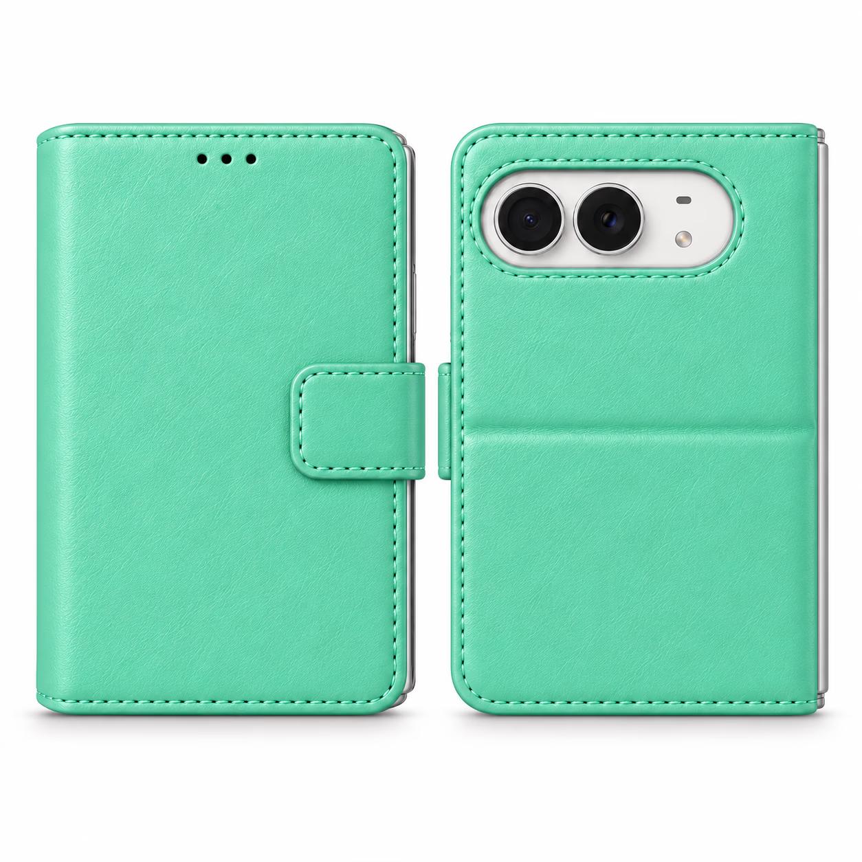 iPhone Duo - Classic Leather Wallet - Teal