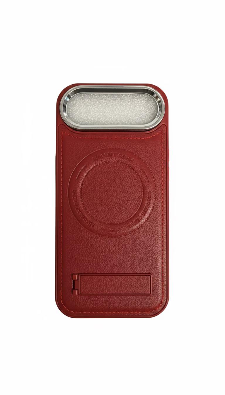 iPhone 17 Air - LeatherStand MagCase - Red