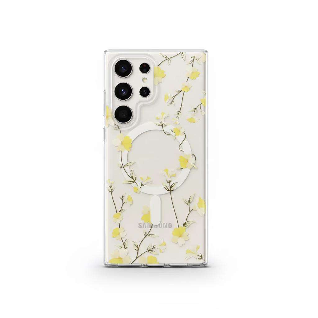 Samsung S24U - Garden Case w/ MagSafe - Yellow Flower