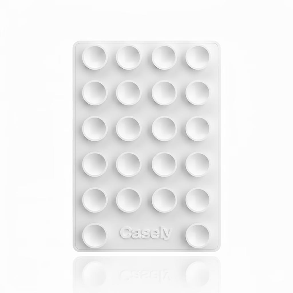 Suction Cup Grip - Multi-Surface Attachable - White