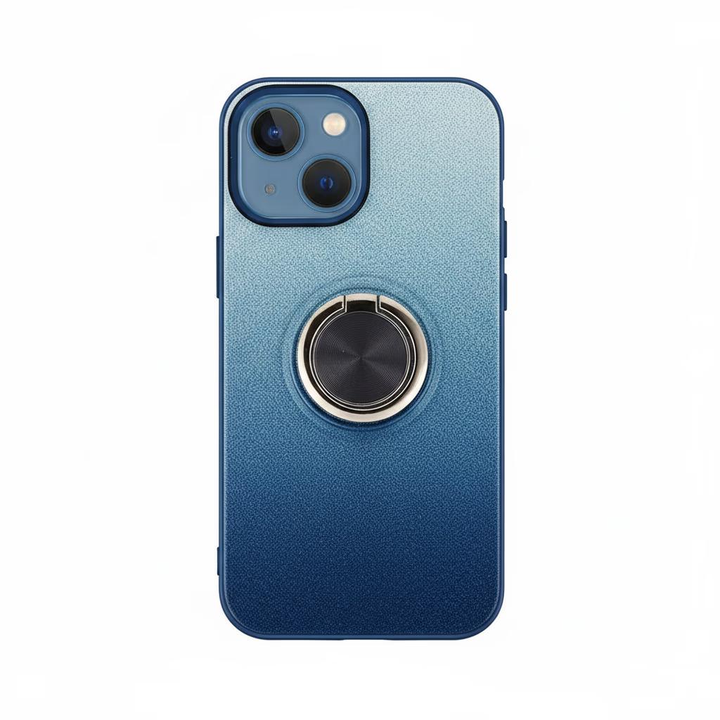 iPhone 15 Pro - Fusion Chrome Ring Case - Blue