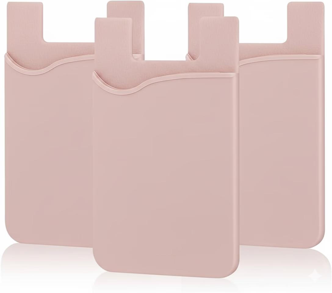 Silicone Card Holding Sticker - Light Pink