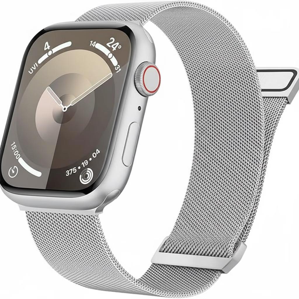 Apple Watch 42/44/45/46/49 - Metal Mesh Strap - Silver