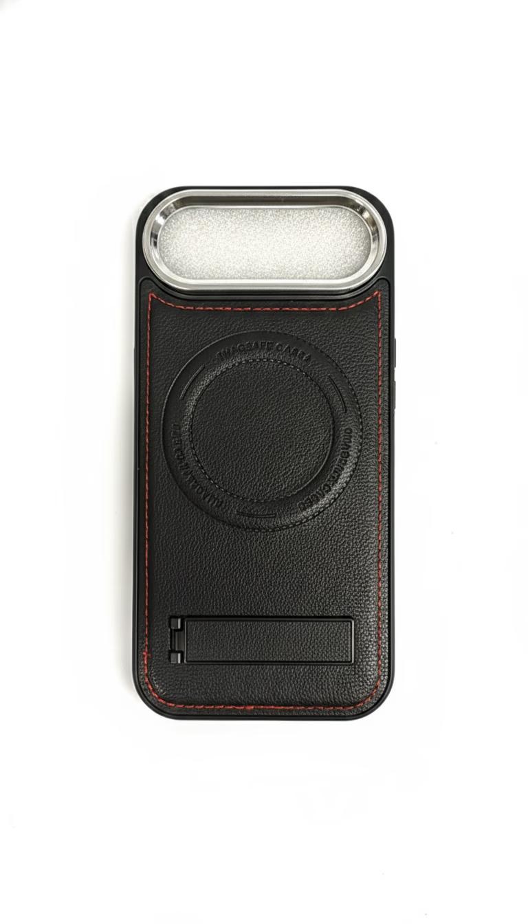 iPhone 17 Air - LeatherStand MagCase - Black