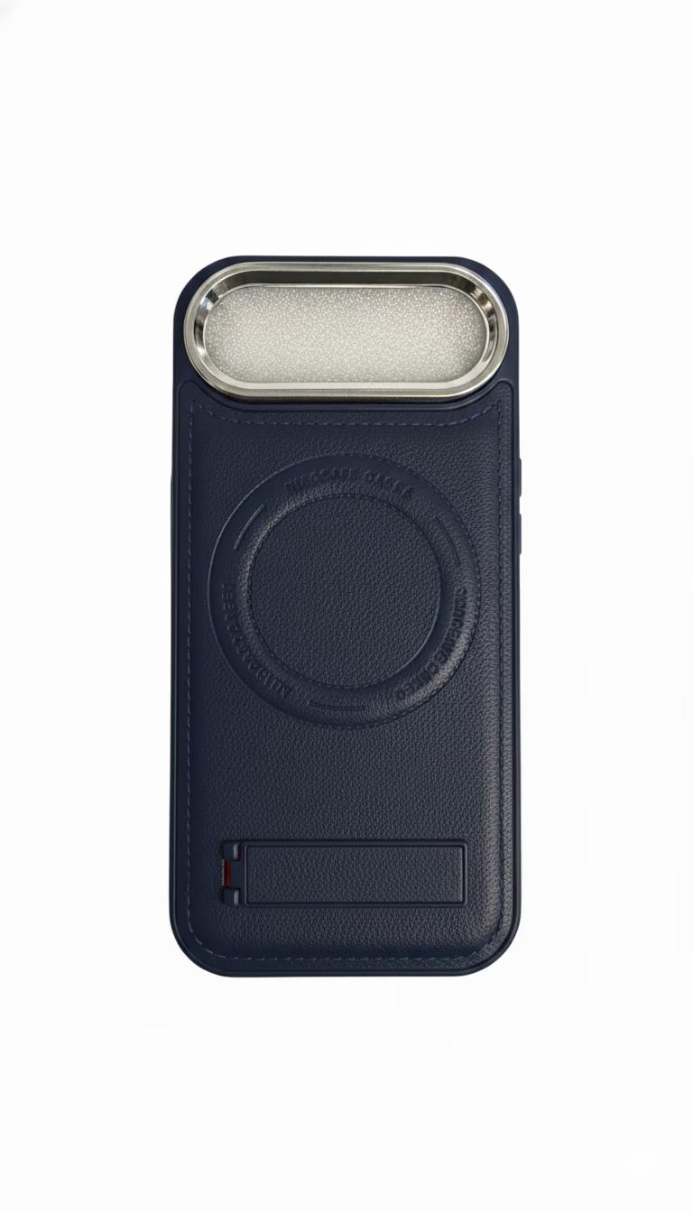 iPhone 17 Air - LeatherStand MagCase - Navy Blue