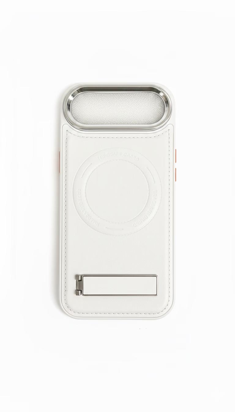 iPhone 17 Air - LeatherStand MagCase - White