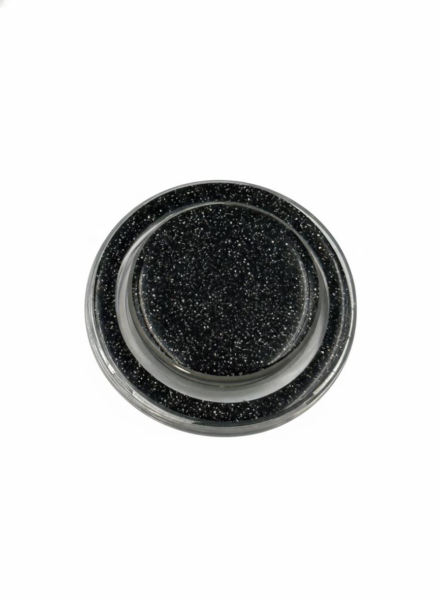 Magnetic Back Phone Holder - Glitter -  Black